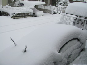 車の積雪